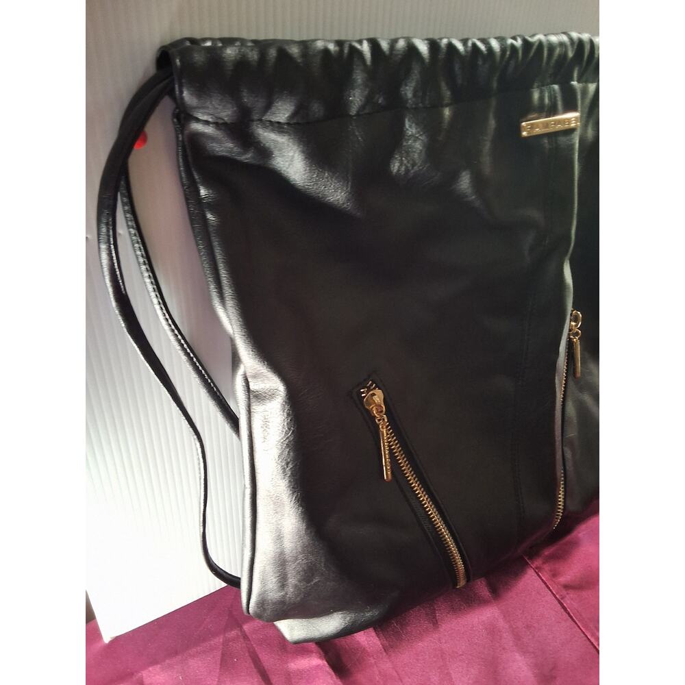 Rampage Draw String Backpack, Leather - image 5